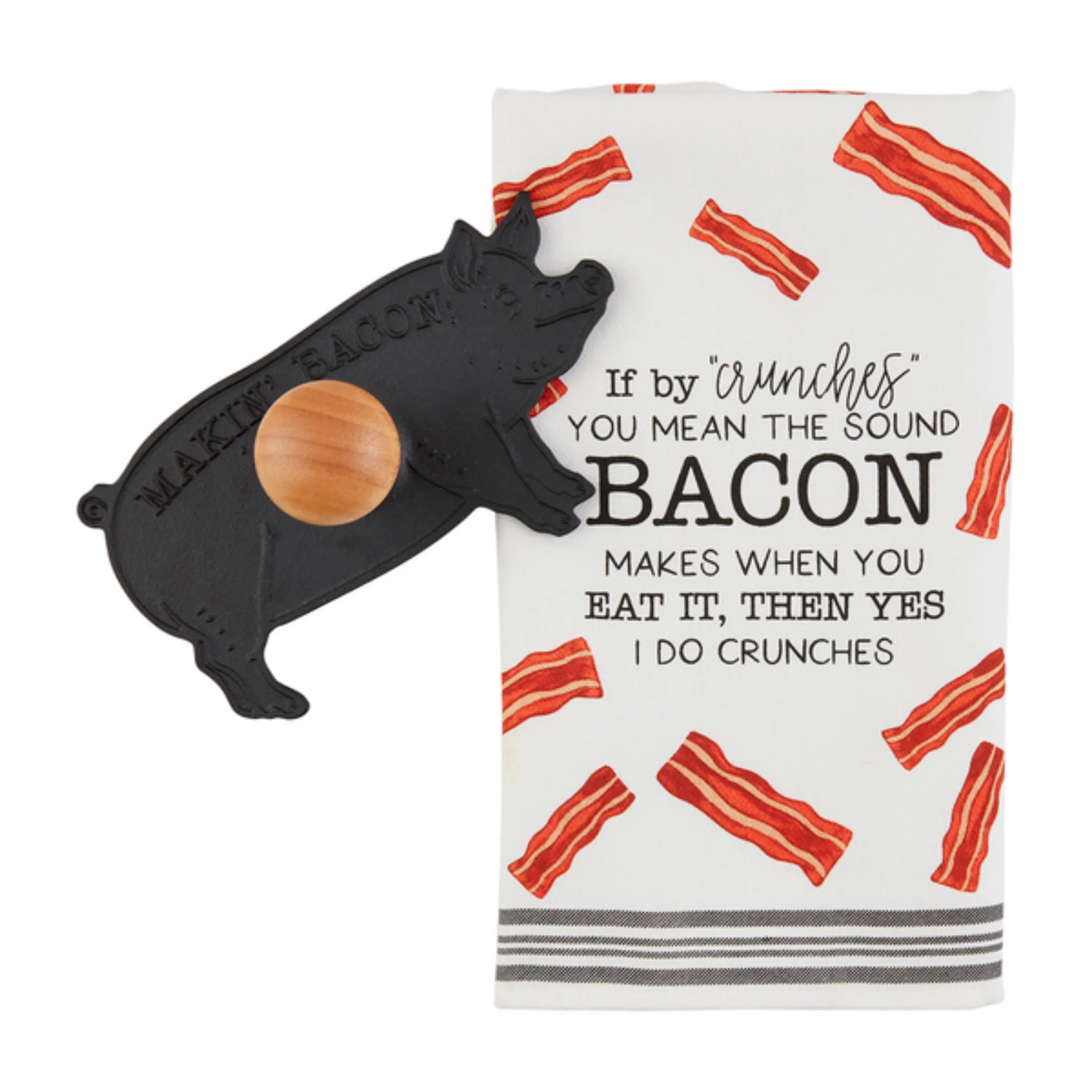 Bacon Press & Towel Set