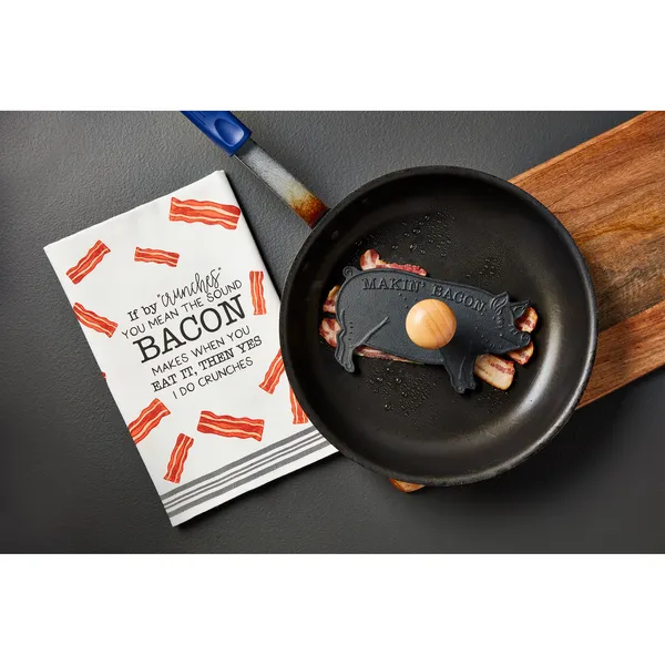 Bacon Press & Towel Set