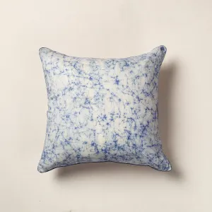 Blue - Hand Batik Printed Cotton Cushion Cover (16 x 16 in)