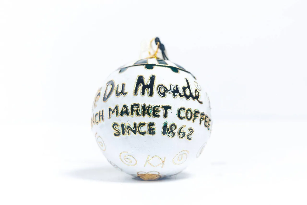 Cafe du Monde New Orleans, Louisiana Cloisonné Christmas Ornament