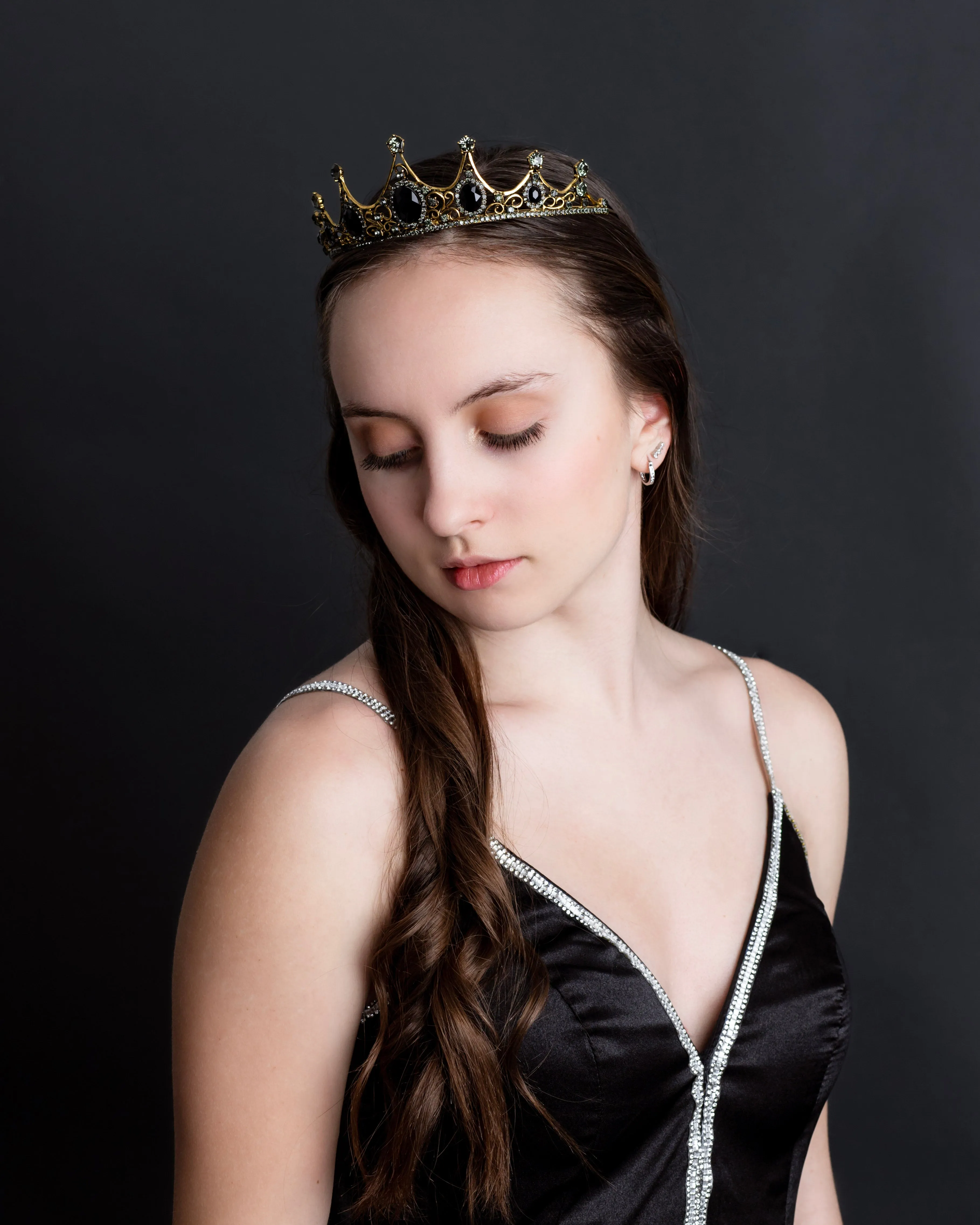 Cindy's Tiara in Black & Gold