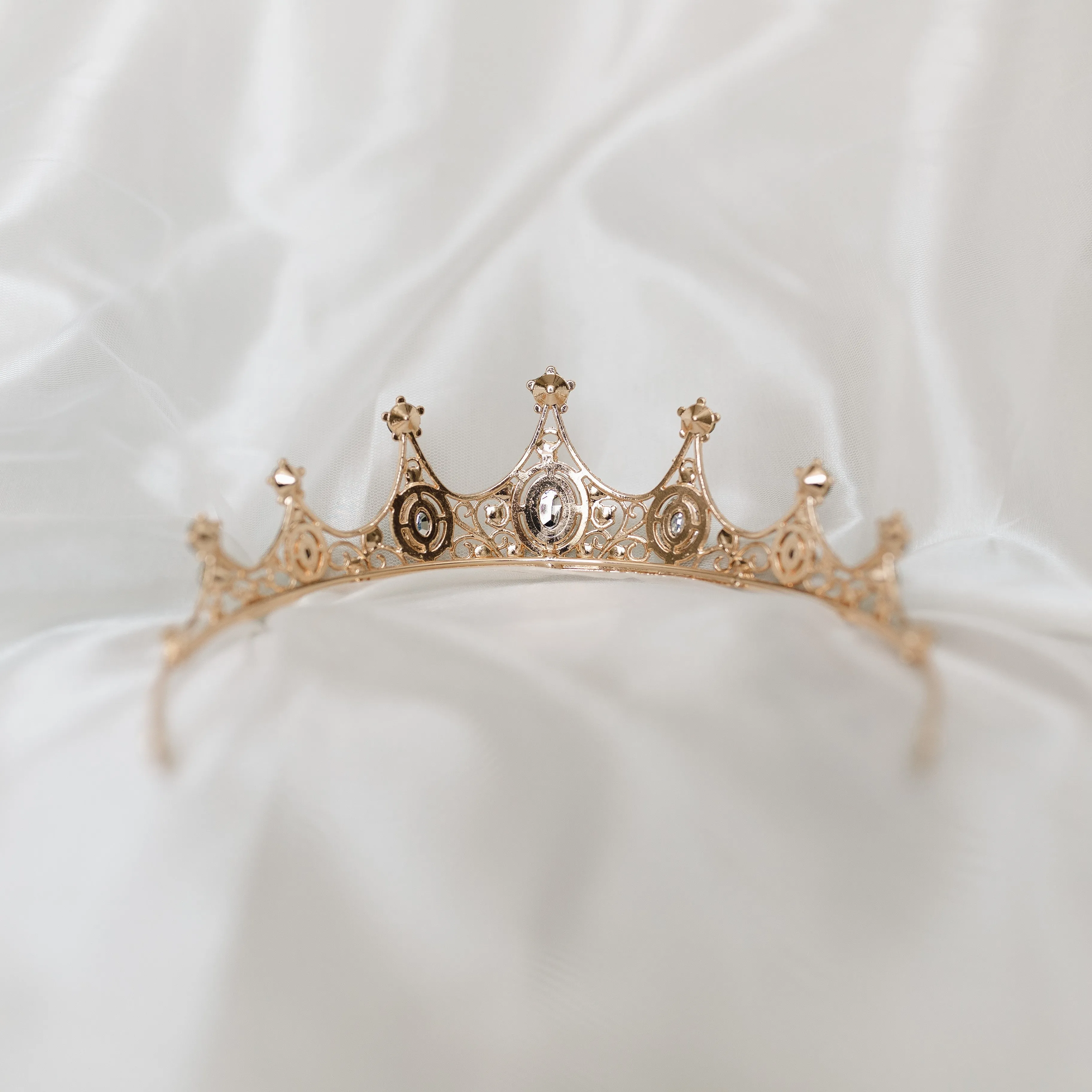 Cindy's Tiara in Bright Green & Gold