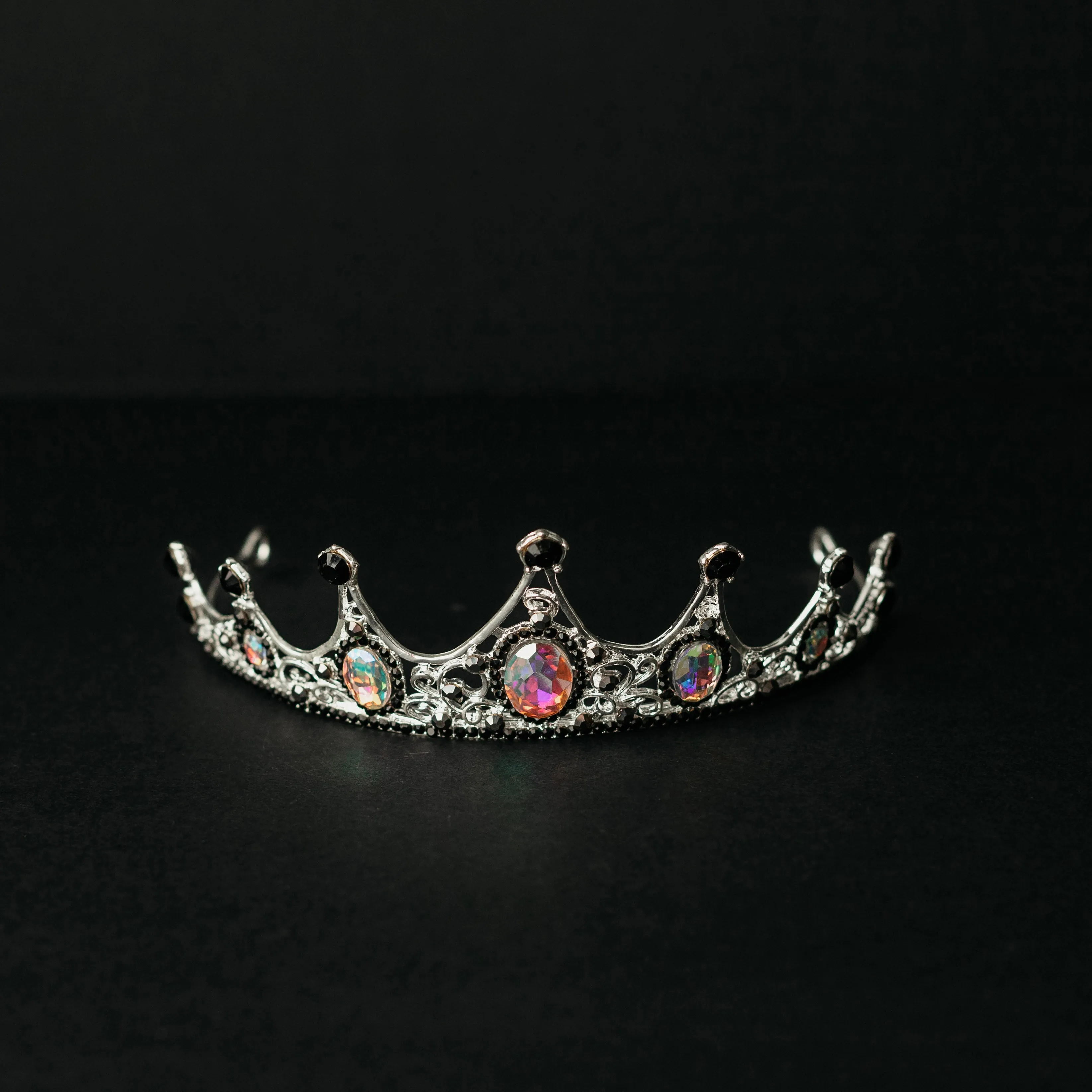 Cindy's Tiara in Opal & Silver