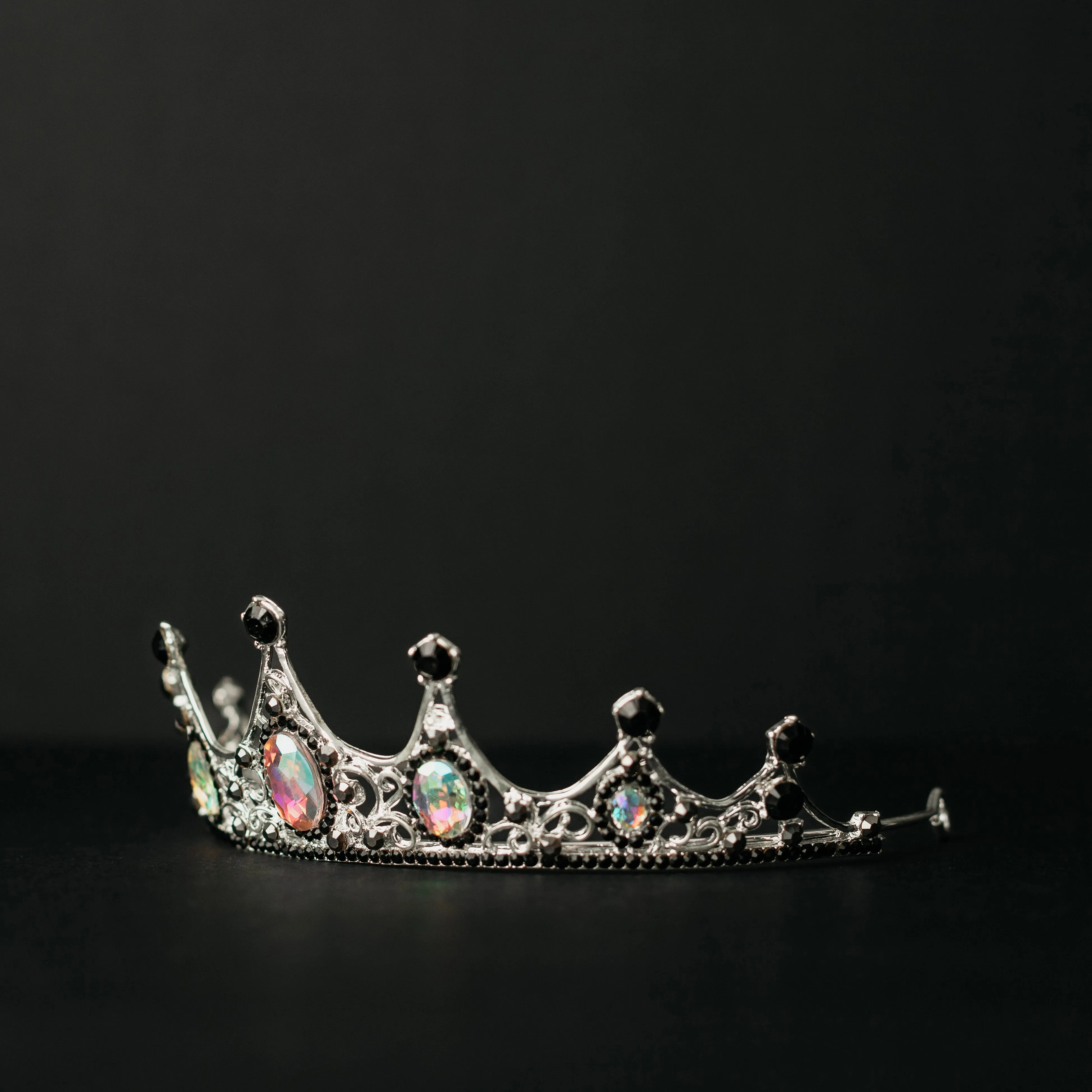 Cindy's Tiara in Opal & Silver