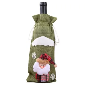 Cozy Holiday Wine Bottle Cover