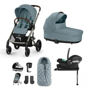 Cybex Balios S Lux Comfort Bundle - Taupe/Stormy Blue