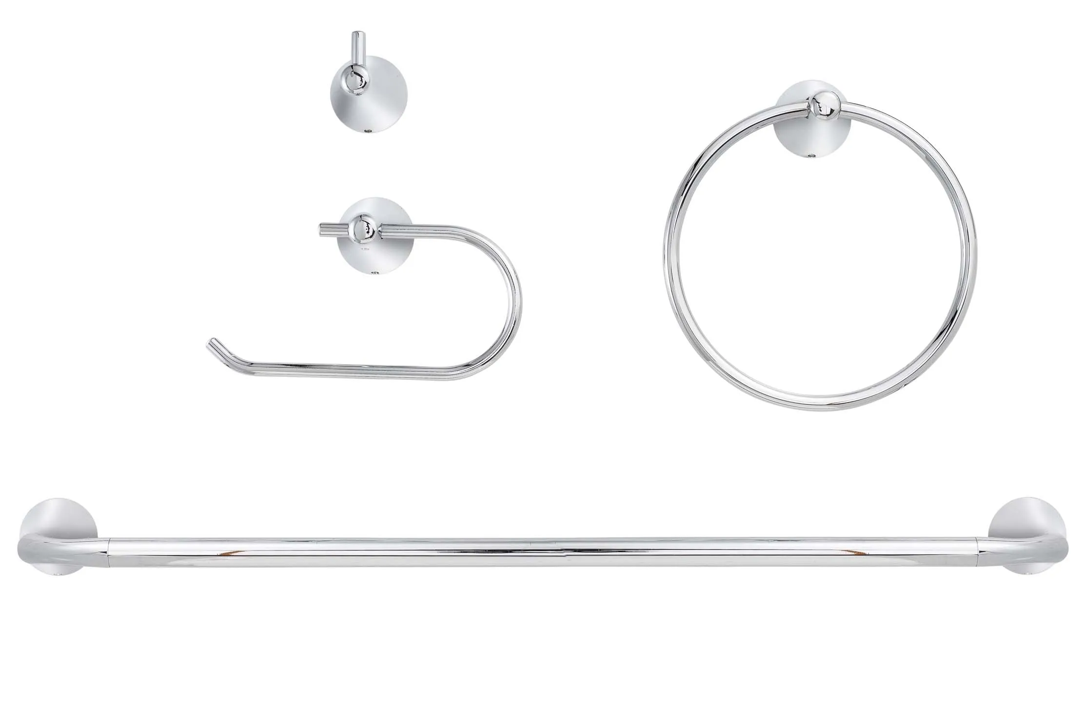 Duval Chrome Bathroom Hardware Set