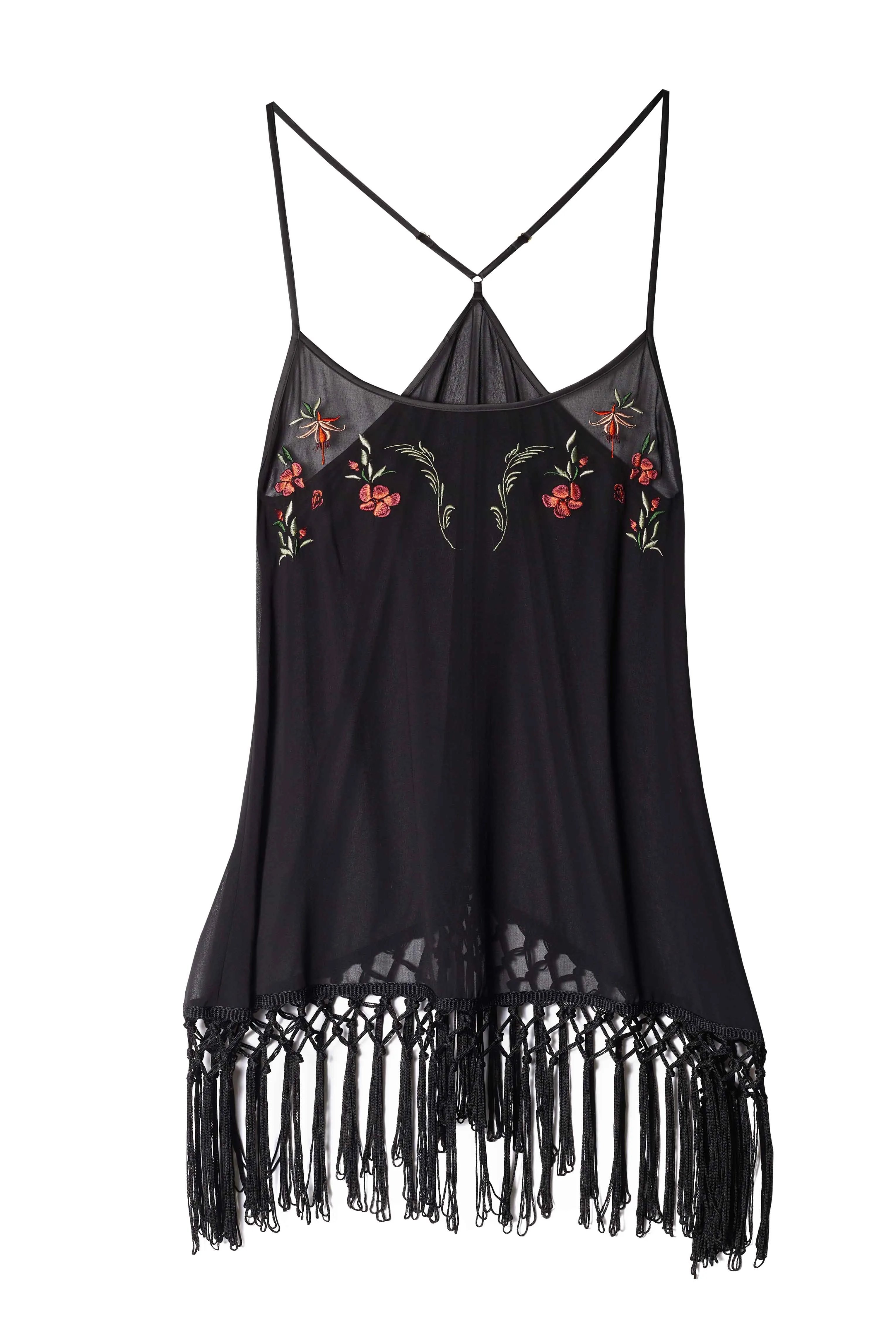 Embroidered Tassel Chemise