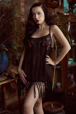 Embroidered Tassel Chemise