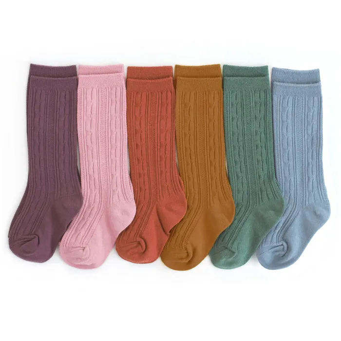 Folklore Cable Knit Knee High Sock Bundle