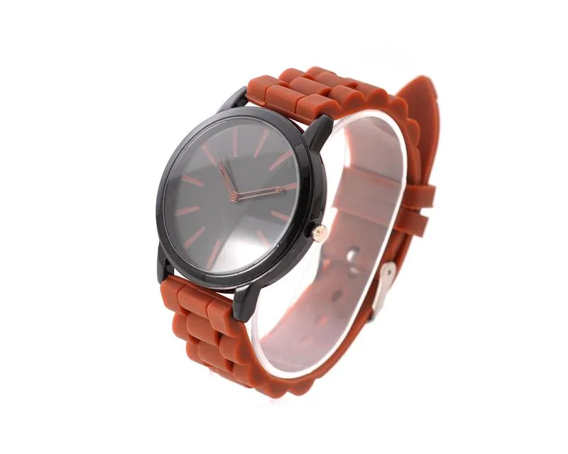 Geneva Ultrathin Jelly Silicone Unisex Lover Wrist Watch