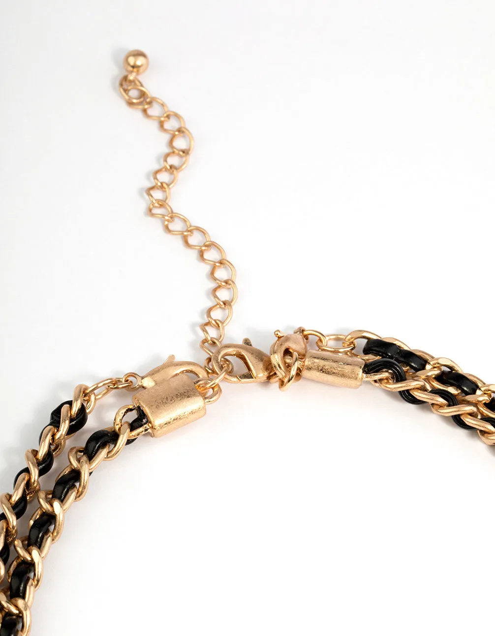 Gold Tassel Chain Wrap Necklace