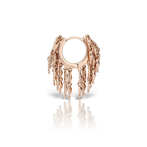 Gold Tassel Eternity Ring Earring by Maria Tash in 14K Rose Gold