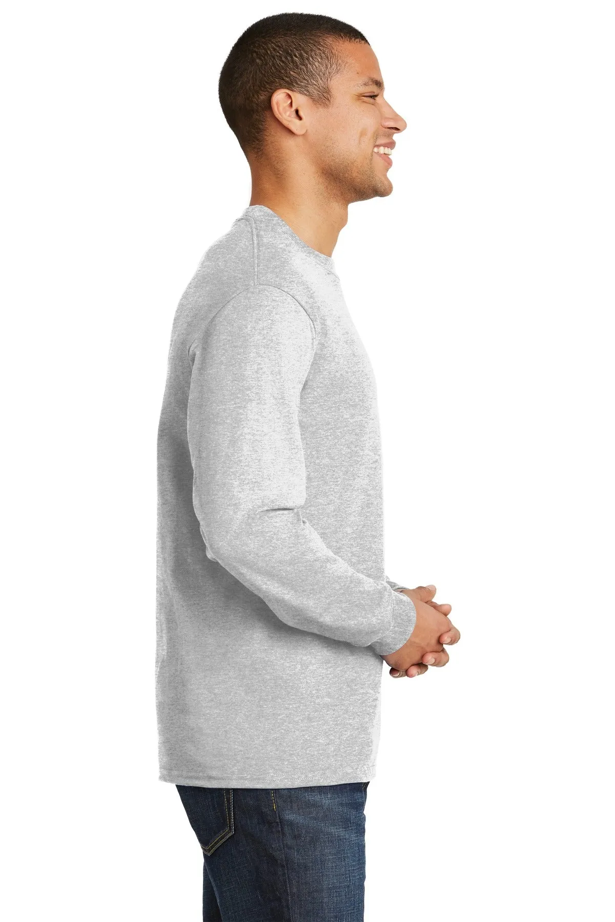 Hanes® Beefy-T® -  100% Cotton Long Sleeve T-Shirt.  5186