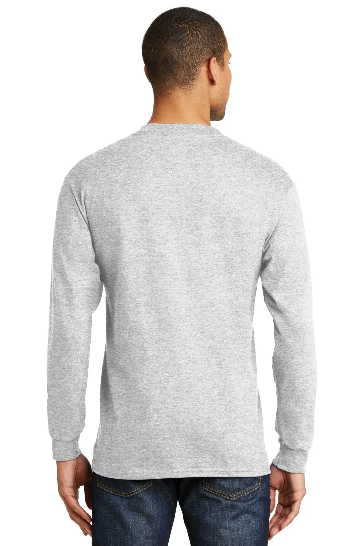 Hanes® Beefy-T® -  100% Cotton Long Sleeve T-Shirt.  5186