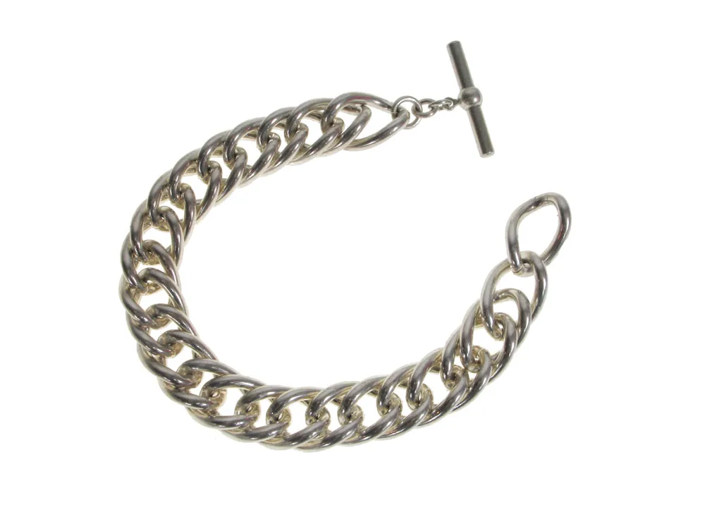 Heavy Oval Link Sterling Bracelet