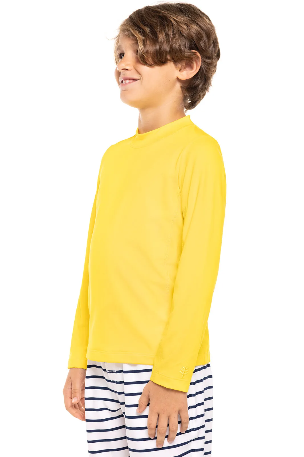 Kid's Sandshark Long Sleeve Surf Shirt  |  Bold Yellow