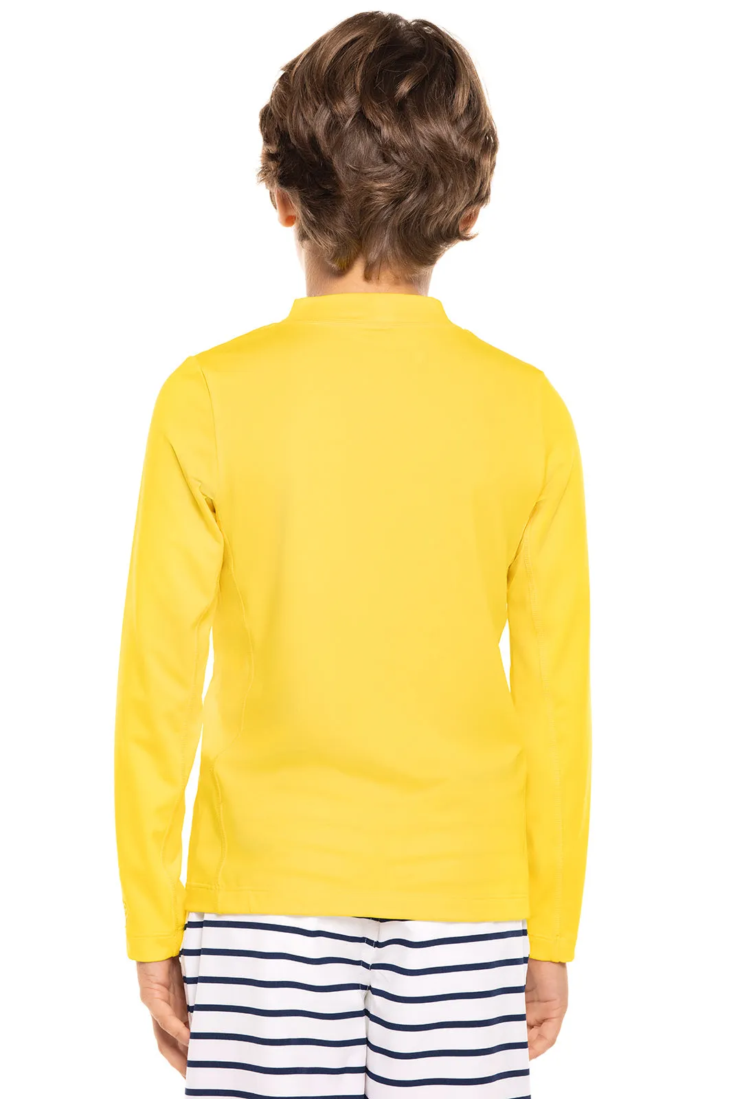 Kid's Sandshark Long Sleeve Surf Shirt  |  Bold Yellow