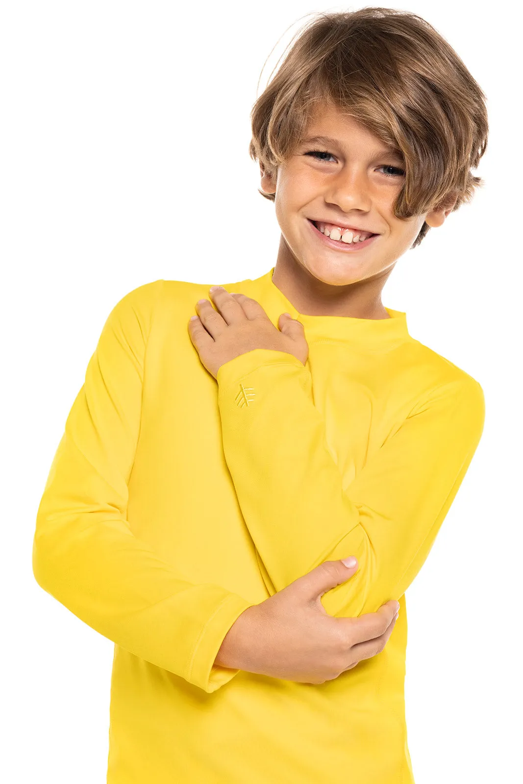 Kid's Sandshark Long Sleeve Surf Shirt  |  Bold Yellow