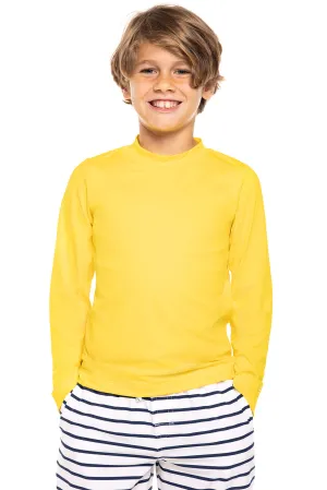 Kid's Sandshark Long Sleeve Surf Shirt  |  Bold Yellow