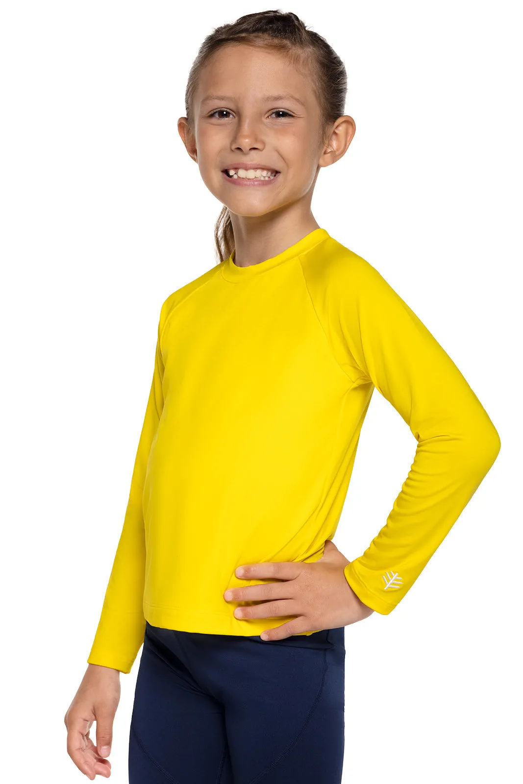 Kid's Sandshark Long Sleeve Surf Shirt  |  Bold Yellow