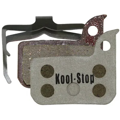 Koolstop Disc Red Road Organic Pad, Alloy Back Sram Compatible Disc Pads  Brakepads