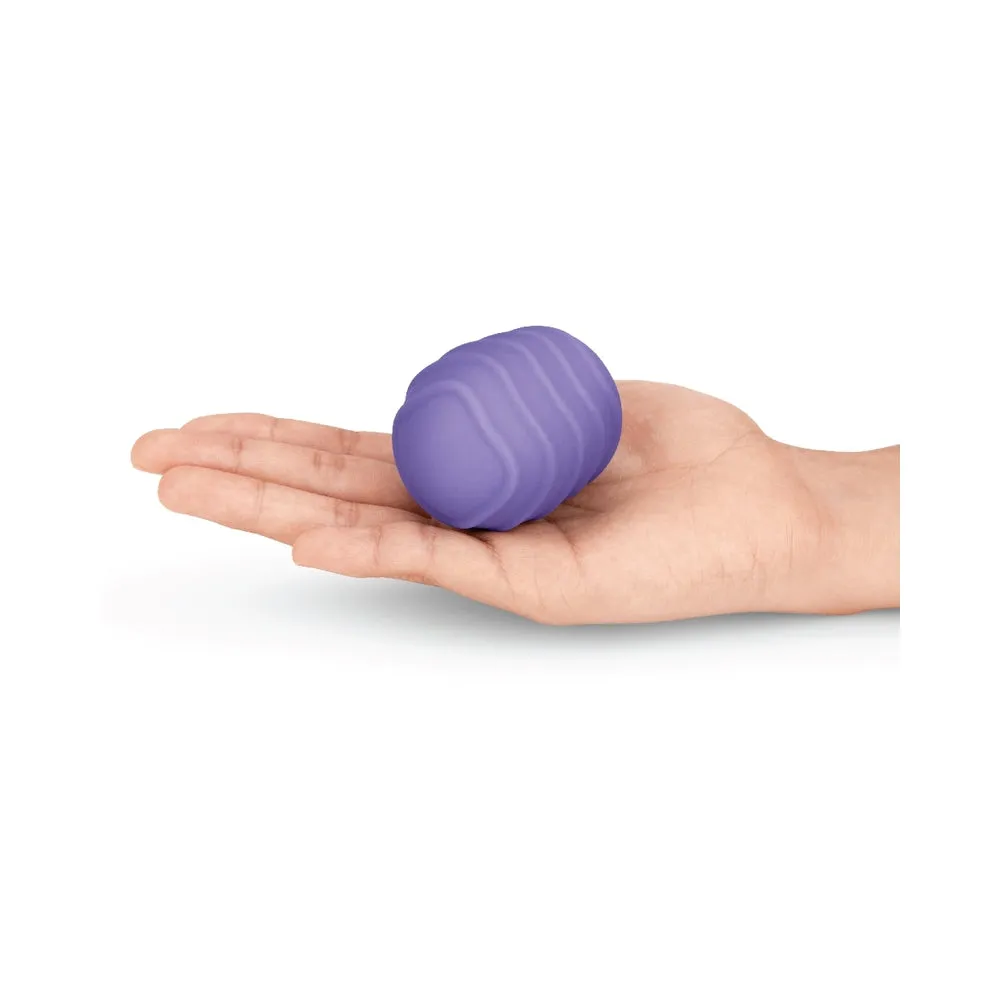 Le Wand Petite Silicone Texture Covers Violet Pack Of 2