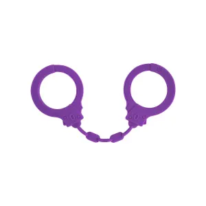 Lola Silicone Purple Stretchy Bondage Suppression Handcuffs