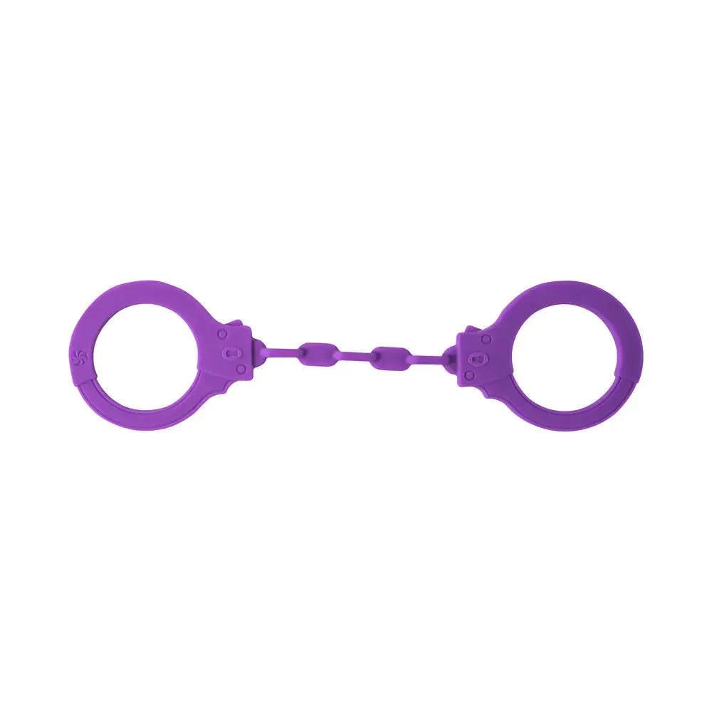 Lola Silicone Purple Stretchy Bondage Suppression Handcuffs