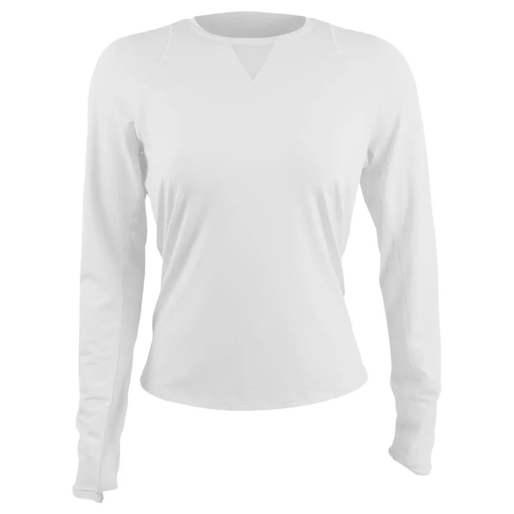 Lucky In Love Women's Essentials High Low Breezy Longsleeve - White