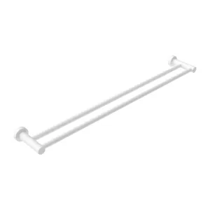 MECCA Double Towel Rail 800MM Matte White 1930D-MW