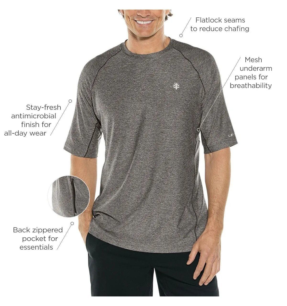 Men's Agility Short Sleeve Performance T-Shirt  |  Charcoal Heather