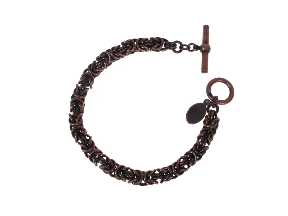 Men's Bizantine Link Metal Bracelet