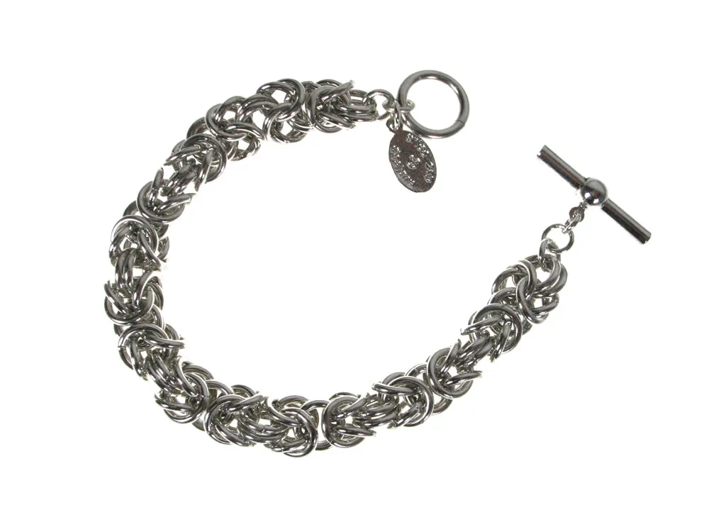 Men's Bizantine Link Metal Bracelet