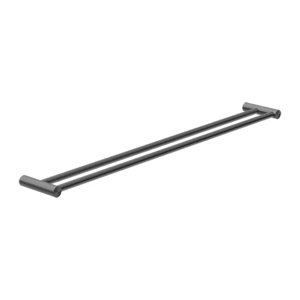 New MECCA Double Towel Rail 800MM Gun Metal 2330D-GM