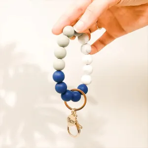 Noella Beaded Silicone Bracelet Keyring