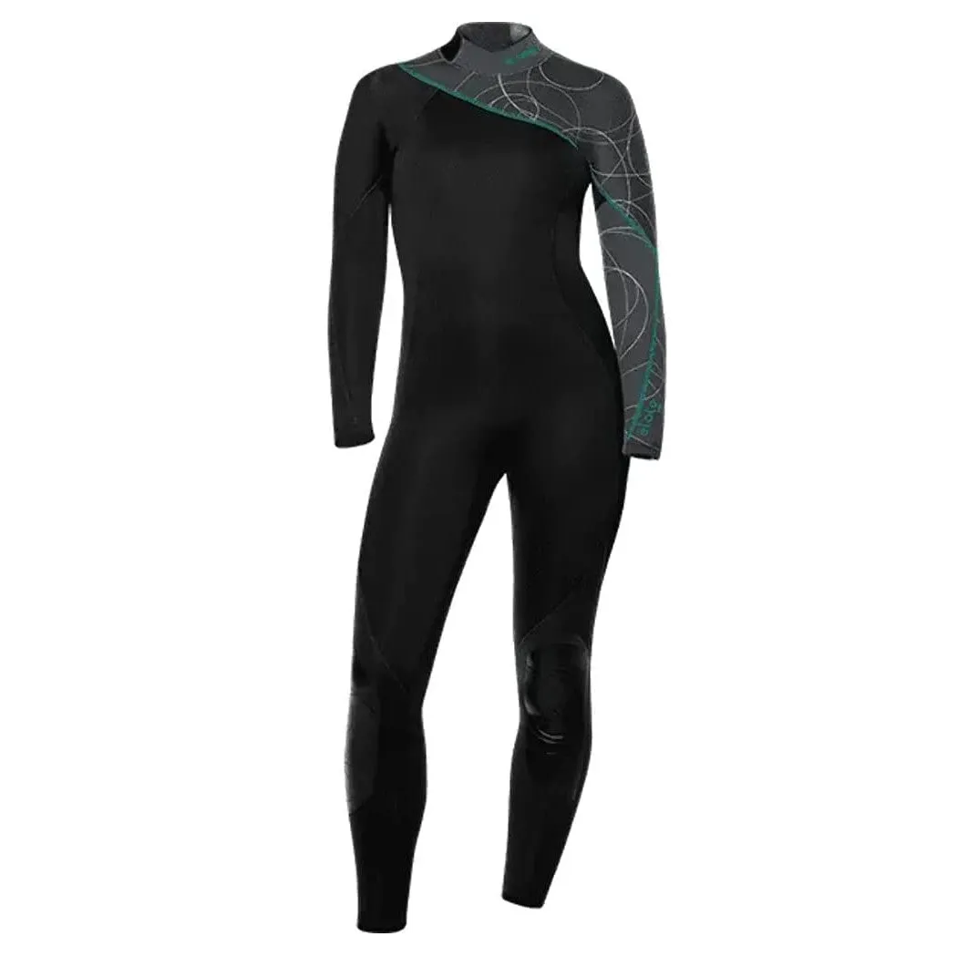 Open Box Bare 5mm Womens Elate Dive Wetsuit-Grey -04