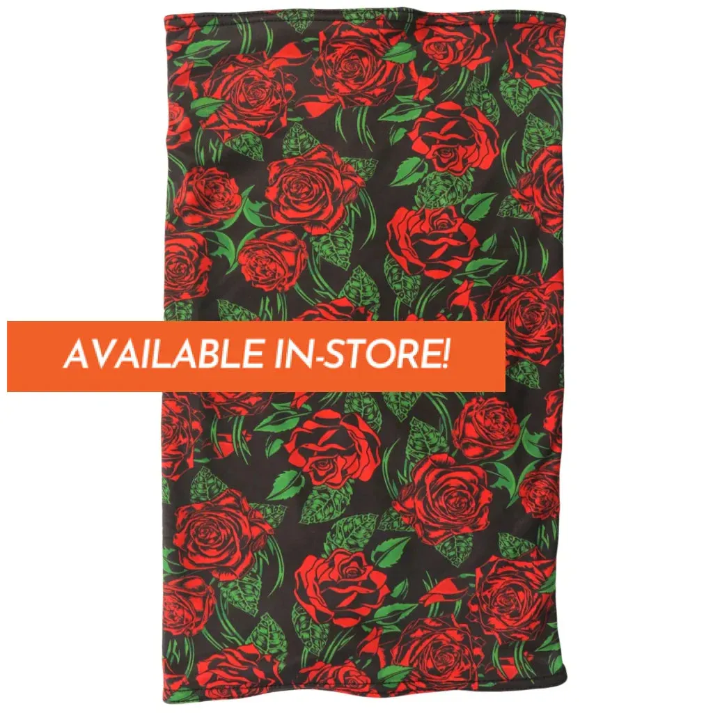 Polyester Neck Gaiter - Wild Roses HWN2035 | Hot Leathers