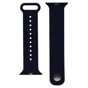 Premium Adjustable Silicone Watch Band for the 38mm Apple Watch - Dark Blue