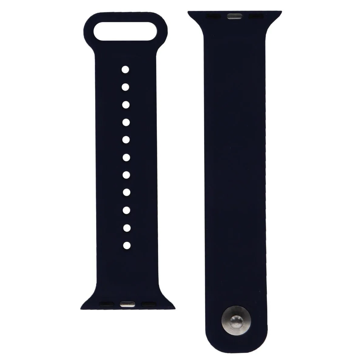 Premium Adjustable Silicone Watch Band for the 38mm Apple Watch - Dark Blue