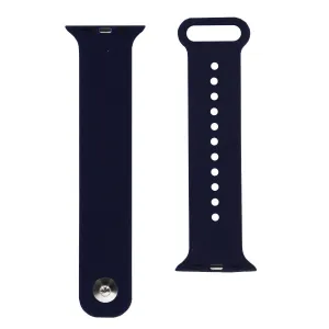 Premium Adjustable Silicone Watch Band for the 42mm Apple Watch - Dark Blue