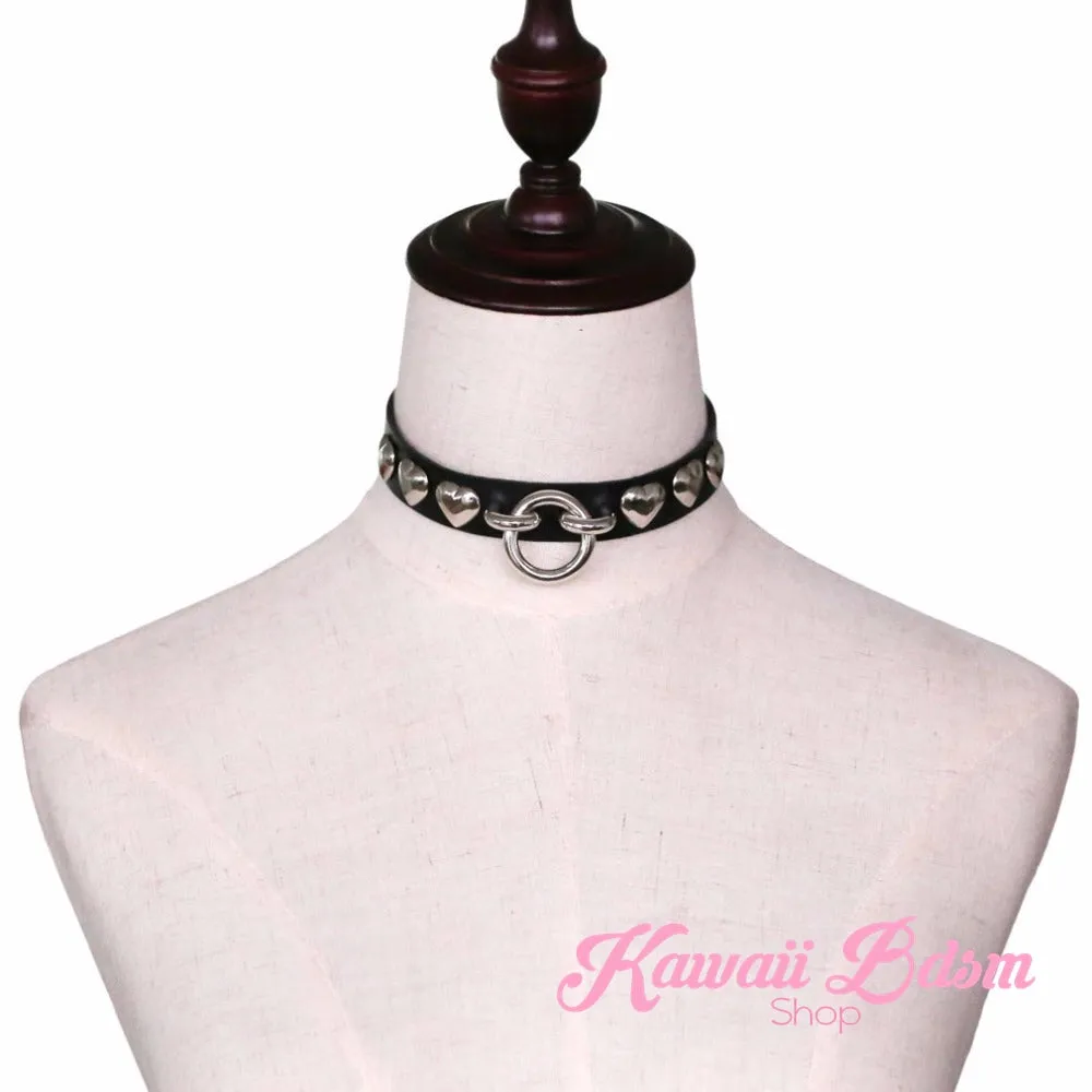 Rivet Hearts Collar