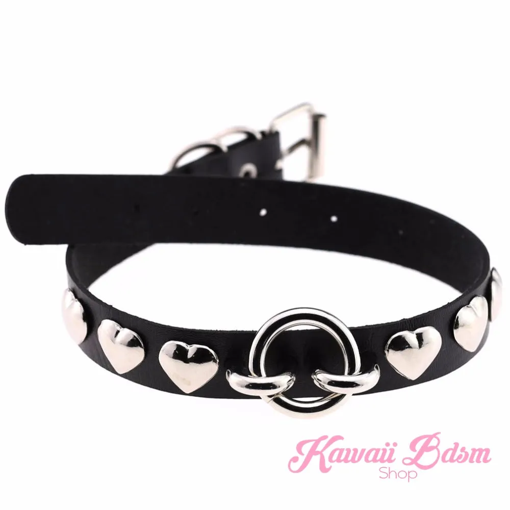 Rivet Hearts Collar