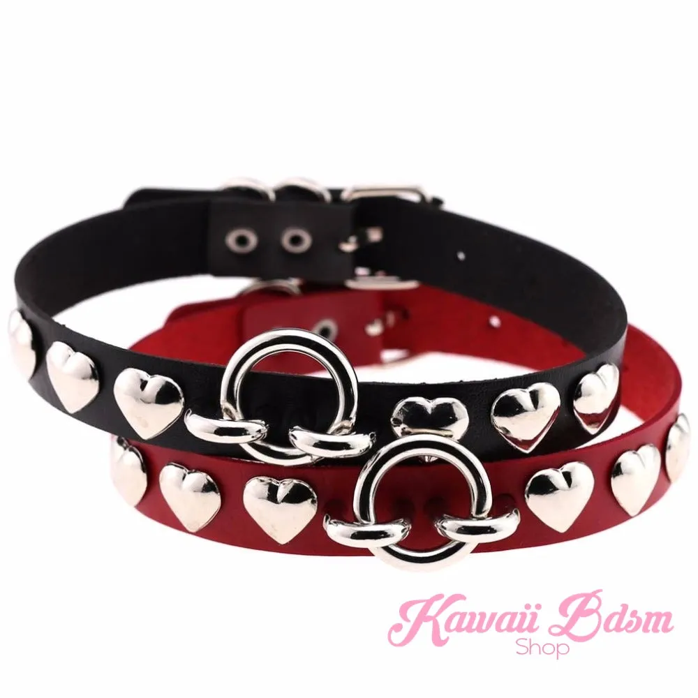 Rivet Hearts Collar