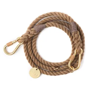 Rope Lead - Dog Lead - Natural Rope Adjustable