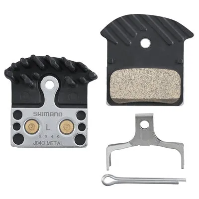 Shim Disc Brk Pads,J04C Metallc,M9000/8000/Rs785,W/Fin Shimano Ice-Tech Pads Shimano Brakepads