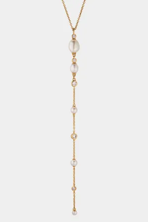 SIREN MIXED PEARL Y  NECKLACE