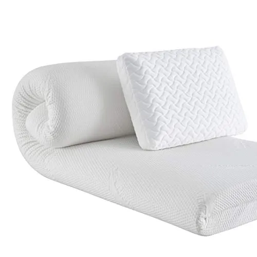 Tempur-Pedic TEMPUR-Supreme 3-Inch Medium Firm Full Mattress Topper   Cloud Pillow Set