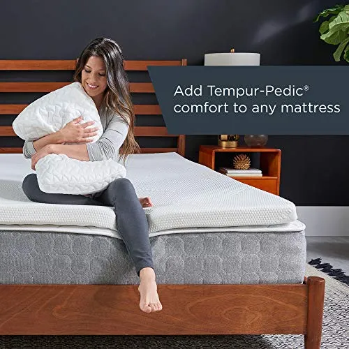 Tempur-Pedic TEMPUR-Supreme 3-Inch Medium Firm Full Mattress Topper   Cloud Pillow Set