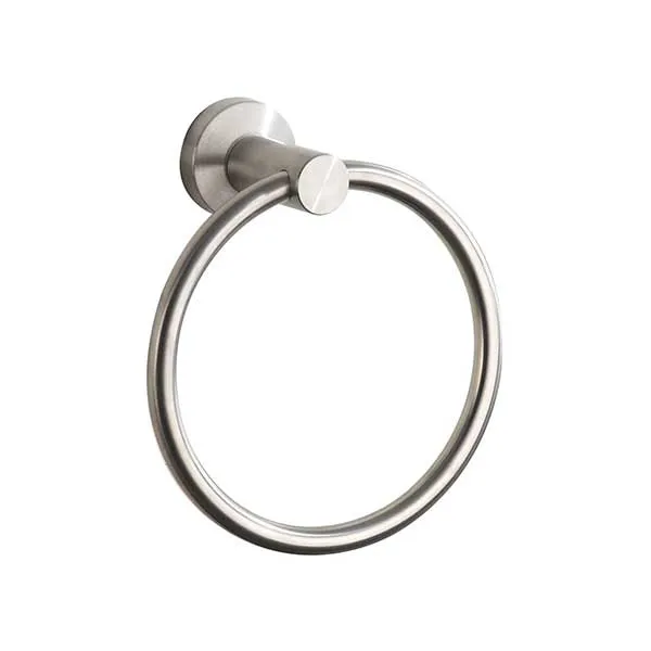 Towel Ring Brushed Nickel, Bath Hand Towel Ring Stainless Steel Round Towel Holder for Bathroom